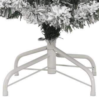 Kunstkerstboom met scharnieren en sneeuw 120 cm 6
