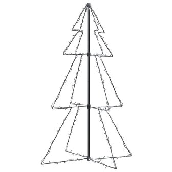 Kegelkerstboom 160 LED&amp;apos;s binnen en buiten 78x120 cm 2