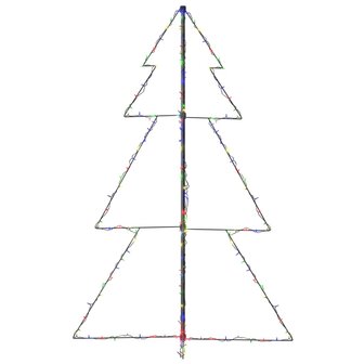 Kegelkerstboom 200 LED&amp;apos;s binnen en buiten 98x150 cm 5