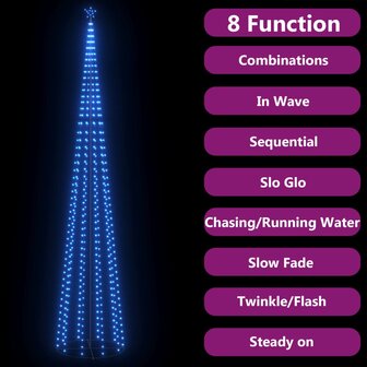 Kegelkerstboom 752 blauwe LED&amp;apos;s 160x500 cm 3