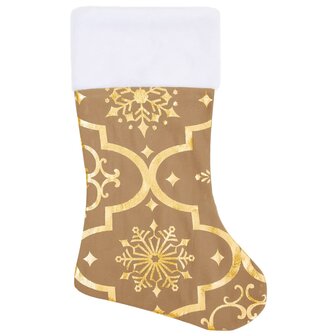Kerstboomrok luxe met sok 150 cm stof geel 4