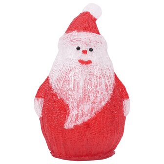Kerstfiguur kerstman LED binnen en buiten 28 cm acryl 5