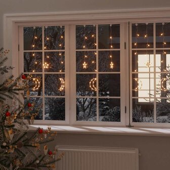 Lichtslinger ster en maan afstandsbediening 138 LED&amp;apos;s warmwit 1