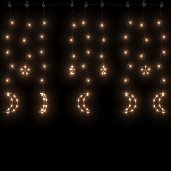 Lichtslinger ster en maan afstandsbediening 138 LED&amp;apos;s warmwit 3