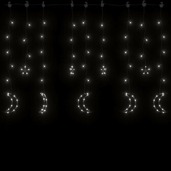Lichtslinger ster en maan afstandsbediening 345 LED&amp;apos;s koudwit 4