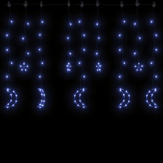 Lichtslinger ster en maan afstandsbediening 345 LED&amp;apos;s blauw 4