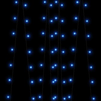 5 st Lichtslinger met 200 LED&amp;apos;s solar binnen/buiten blauw 6
