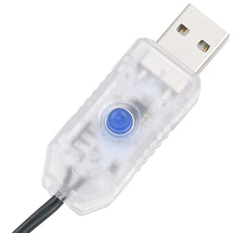 Lichtslinger met 150 LED&amp;apos;s 15 m PVC warmwit 7