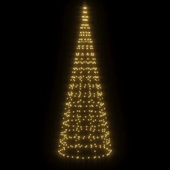LED-kerstboom aan vlaggenmast 550 LED&amp;apos;s warm wit 300 cm 3