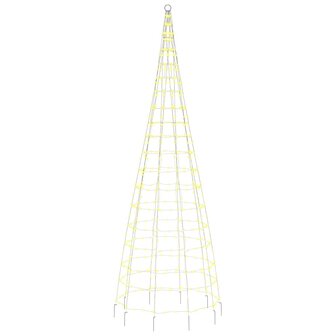 LED-kerstboom aan vlaggenmast 550 LED&amp;apos;s warm wit 300 cm 4