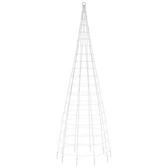 LED-kerstboom aan vlaggenmast 550 LED&amp;apos;s warm wit 300 cm 5
