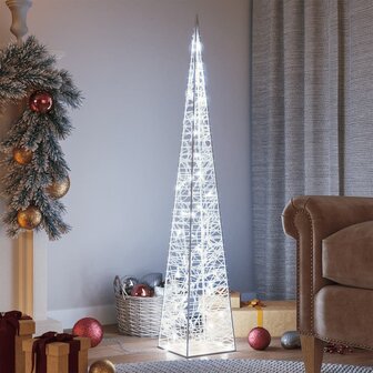 Lichtkegel decoratief LED 120 cm acryl koudwit 1