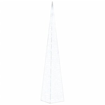 Lichtkegel decoratief LED 120 cm acryl koudwit 2