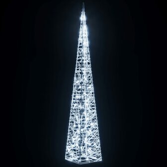 Lichtkegel decoratief LED 120 cm acryl koudwit 4