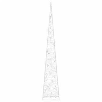 Lichtkegel decoratief LED 120 cm acryl koudwit 5