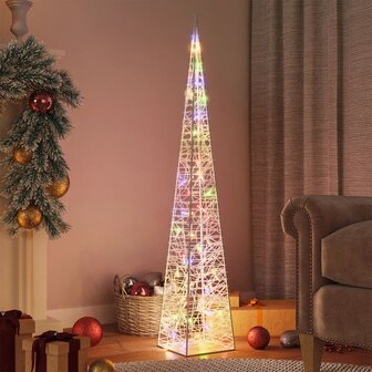 Lichtkegel decoratief LED 120 cm acryl meerkleurig 1