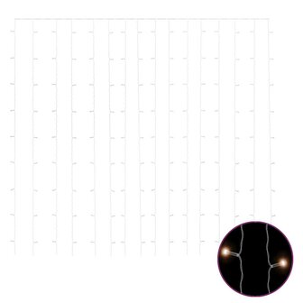 Lichtsnoergordijn met 300 LED&amp;apos;s en 8 functies 3x3 m warmwit 2