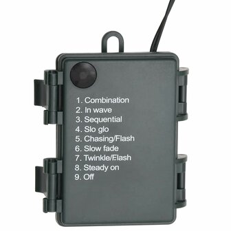 Kerstslinger met LED-lampjes 2,7 m PVC groen 7
