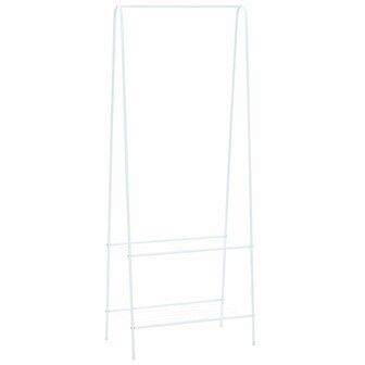 Kledingrek 59x35x150 cm wit 1