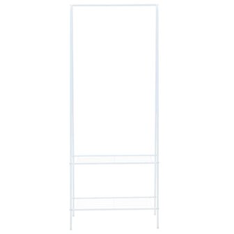 Kledingrek 59x35x150 cm wit 2