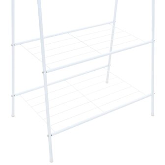 Kledingrek 59x35x150 cm wit 4