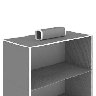Kledingorganisers hangend 2 st met 6 schappen stof 7