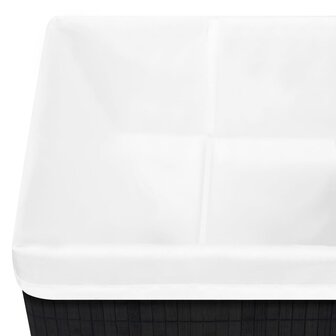Opbergboxen 4 st bamboe zwart 8
