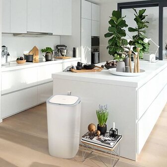 EKO Afvalbak met sensor Morandi 30 L wit 1