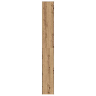 Wasmachinekast 64x24x190 cm artisanaal eikenkleur 7