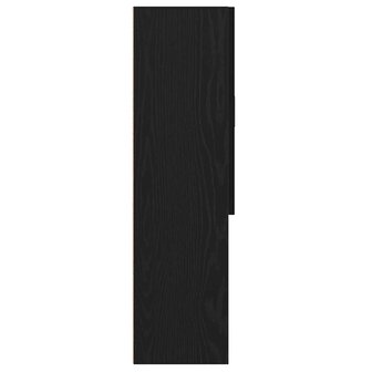 Wasmachinekast 70,5x25,5x90 cm zwart eikenkleurig 7