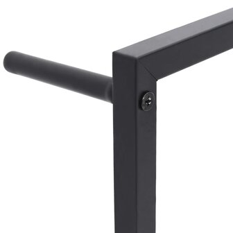 Handdoekenrek 60x10x116 cm staal zwart 5