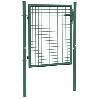 Poort 100x75 cm staal groen 2