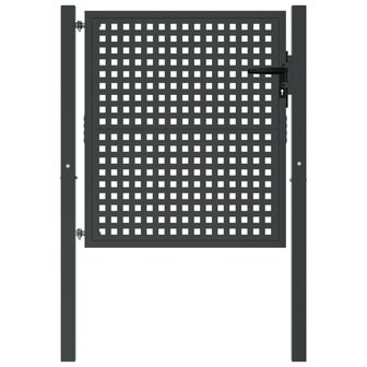 Poort 105x150 cm staal antracietkleurig 3