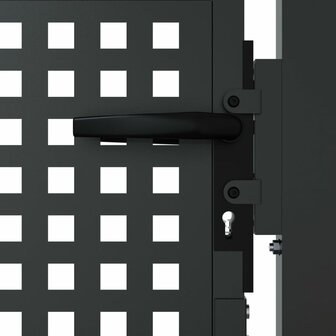 Poort 105x150 cm staal antracietkleurig 4