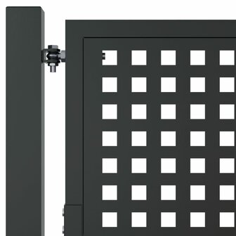 Poort 105x150 cm staal antracietkleurig 5