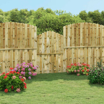 Poort 100x150 cm ge&iuml;mpregneerd grenenhout 1