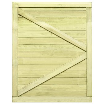 Poort 125x100 cm ge&iuml;mpregneerd grenenhout 5