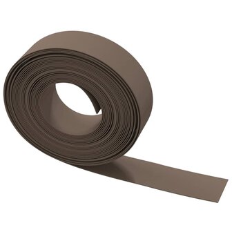 Tuinranden 2 st 10 m 15 cm polyetheen bruin 5