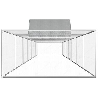 Kippenren 14x2x2 m gegalvaniseerd staal 3