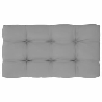 Tuinmiddenbank pallet ge&iuml;mpregneerd grenenhout grijs 8
