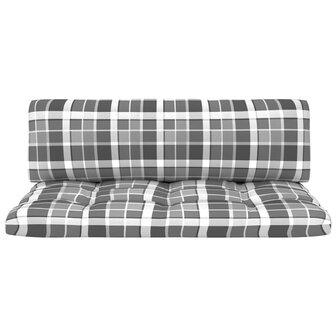 Tuinmiddenbank pallet ge&iuml;mpregneerd grenenhout grijs 3