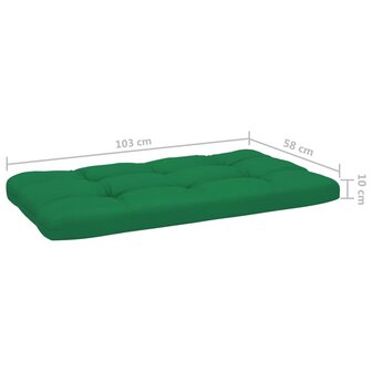 Tuinmiddenbank pallet zwart ge&iuml;mpregneerd grenenhout 8