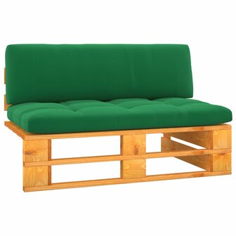 Tuinmiddenbank pallet honingbruin ge&iuml;mpregneerd grenenhout 1