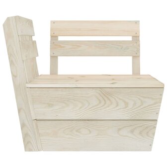 Hoekbank sectioneel pallet ge&iuml;mpregneerd vurenhout 2