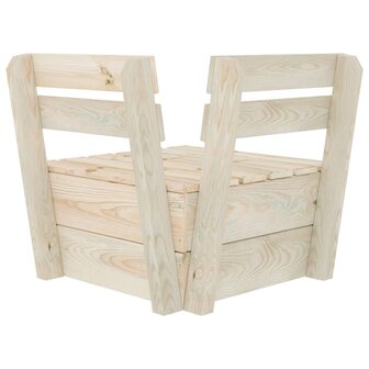 Hoekbank sectioneel pallet ge&iuml;mpregneerd vurenhout 4