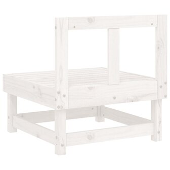 Tuinmiddenbanken 2 st massief grenenhout wit 6