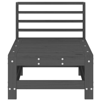 Tuinmiddenbanken 2 st massief grenenhout grijs 4
