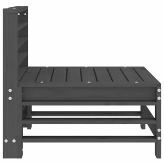 Tuinmiddenbanken 2 st massief grenenhout grijs 5