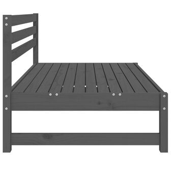 Tuinmiddenbank 120x80 cm massief grenenhout grijs 4
