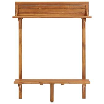 Balkonbartafel 90x37x122,5 cm massief acaciahout 3